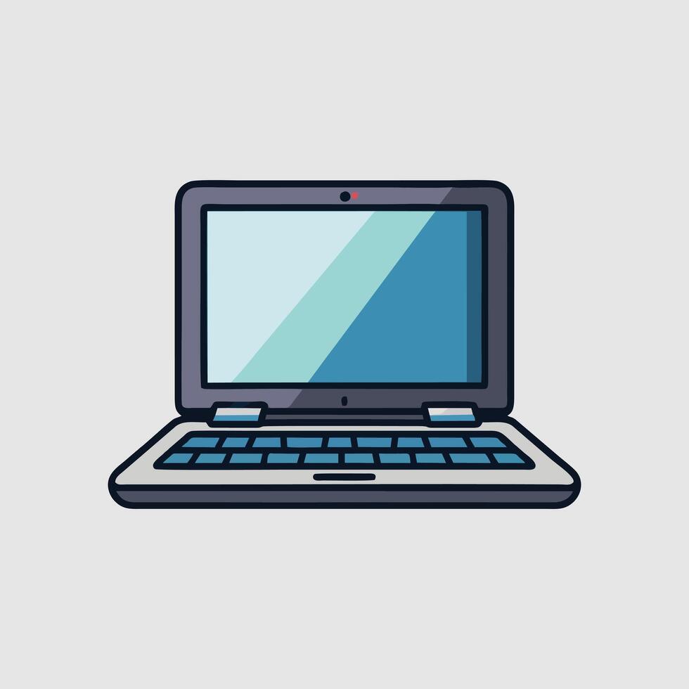 Laptop concept with icon design, vector