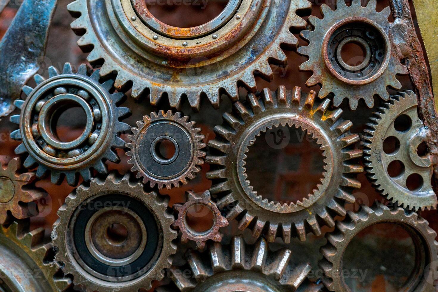 Rusty Iron Gears. photo