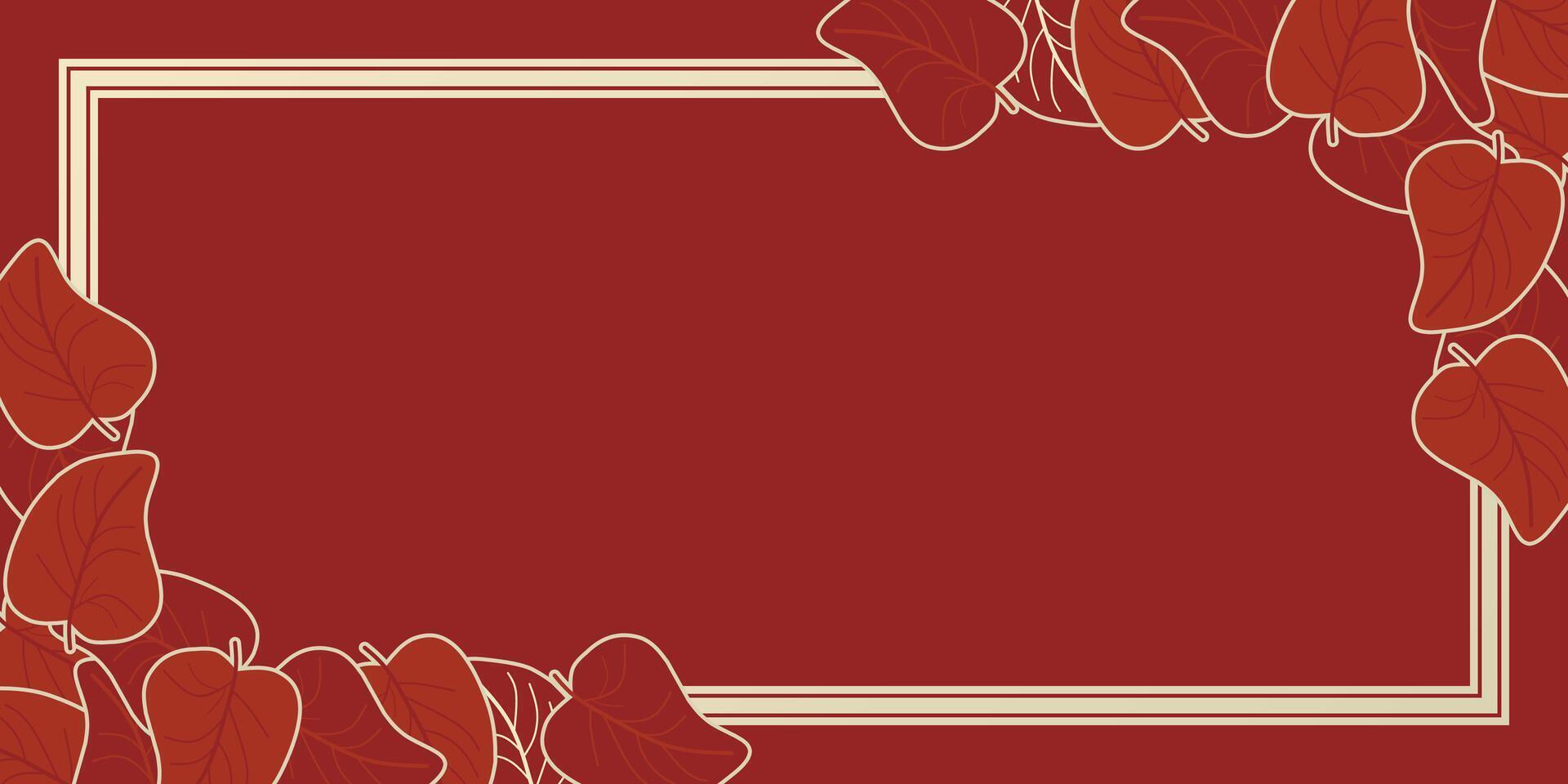 autumn frame abstract floral background with leaves, hand drawing. Creative illustration for poster, cover, greeting, card, promotion. vector