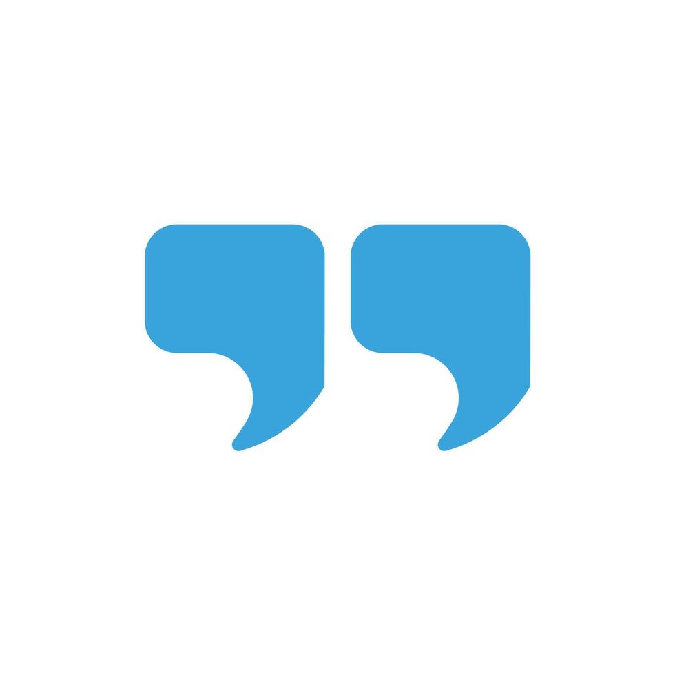 two blue speech bubbles on a white background vector