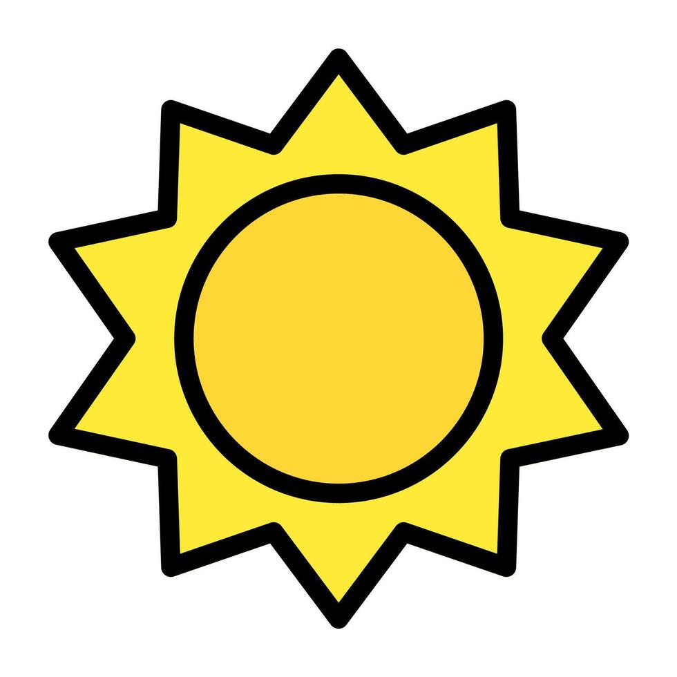 sun icon illustration design vector