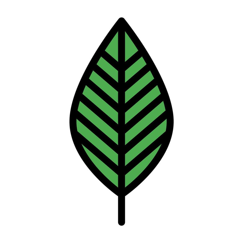 a green leaf icon on a white background vector