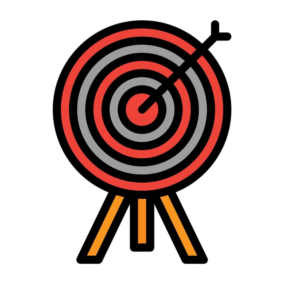 target icon illustration on white background vector