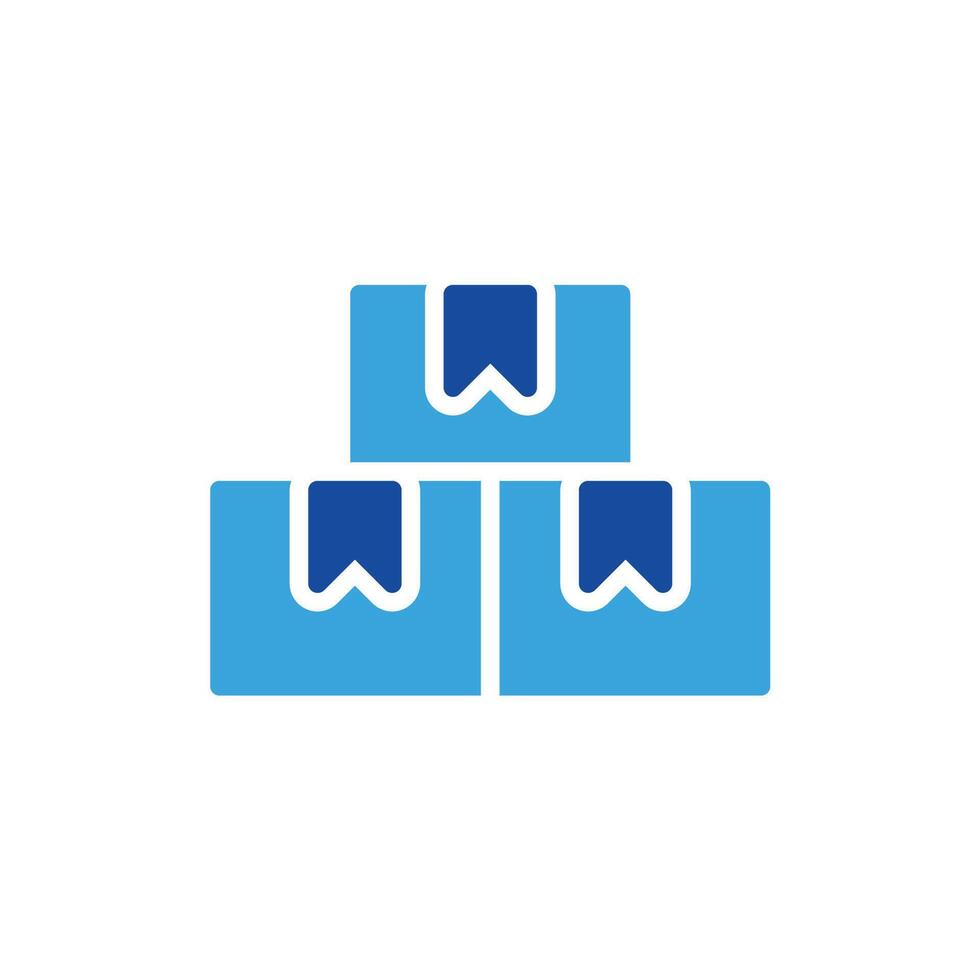 a blue box with a blue ribbon on it vector