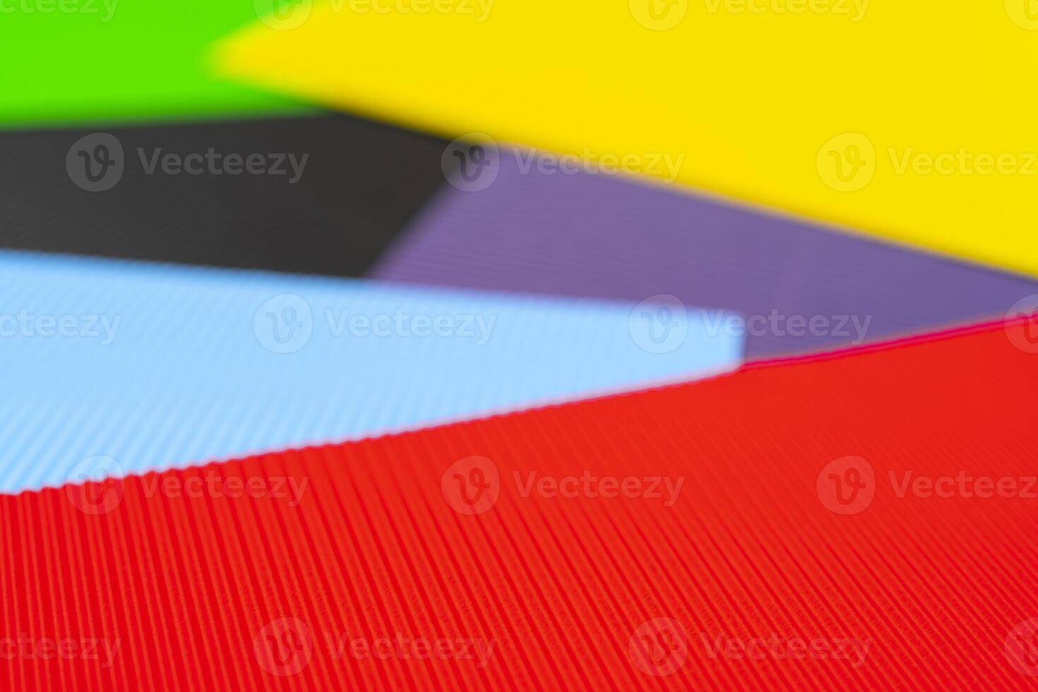 Colored background of corrugated paper. Soft focus. Copy space. photo