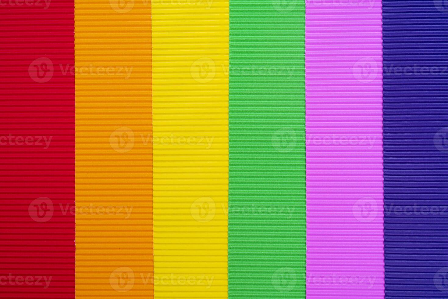 Colored background of corrugated paper. Soft focus. Copy space. photo
