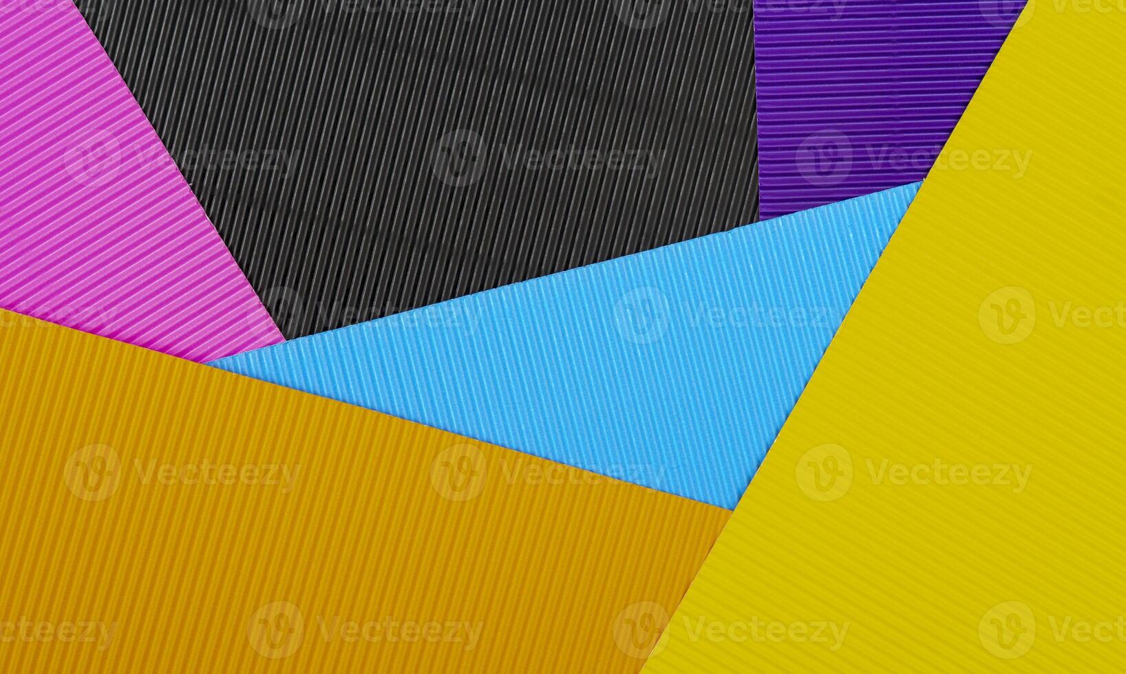 Colored background of corrugated paper. Soft focus. Copy space. photo