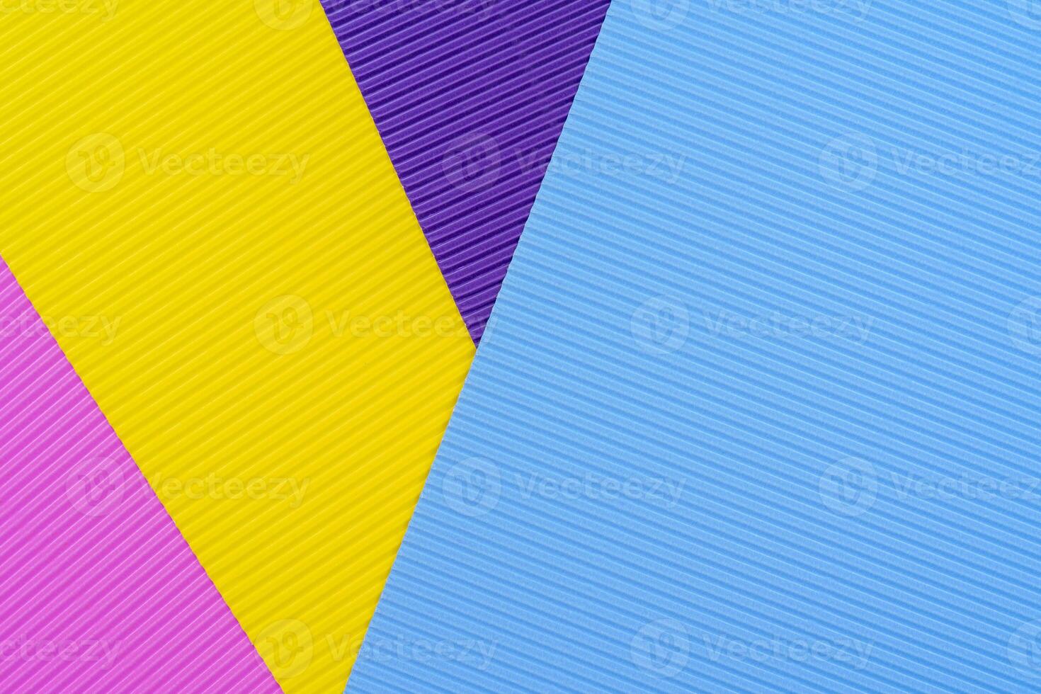 Colored background of corrugated paper. Soft focus. Copy space. photo
