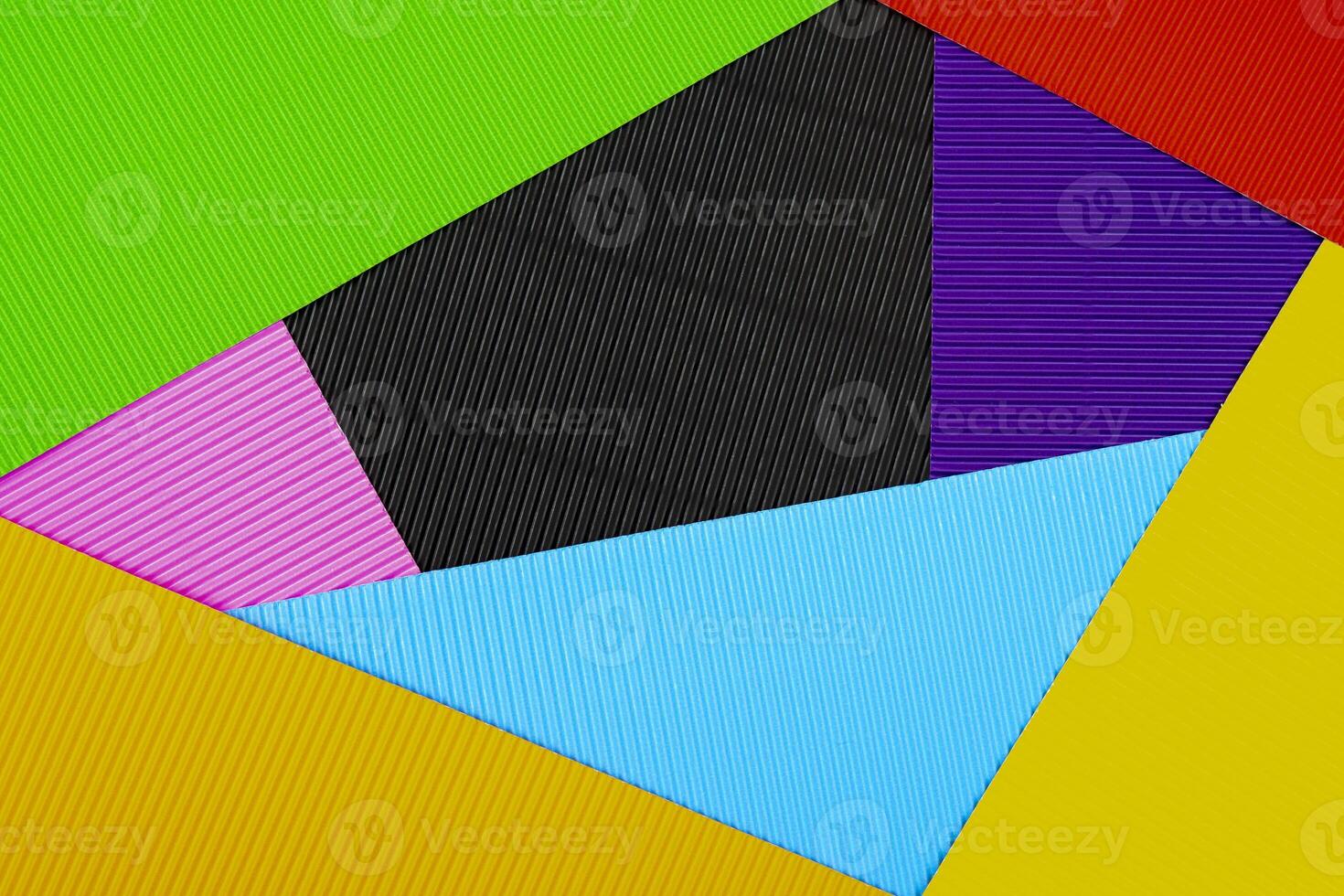 Colored background of corrugated paper. Soft focus. Copy space. photo