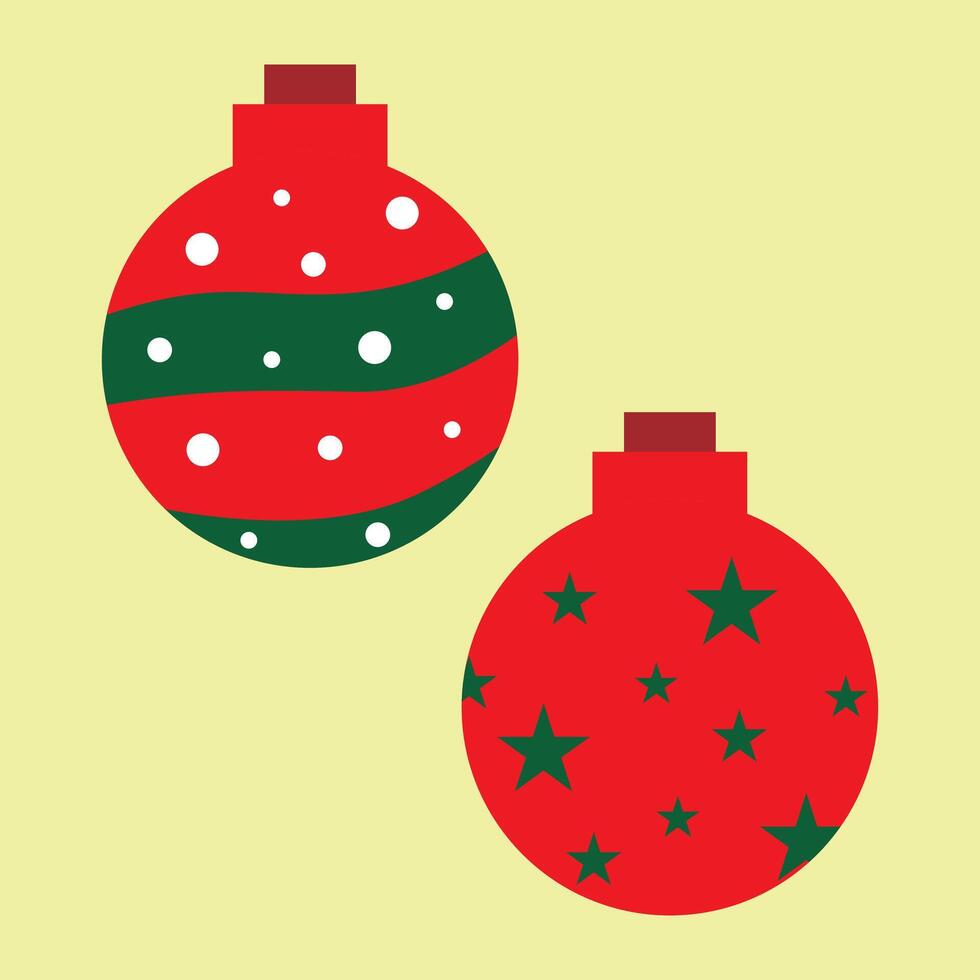 ornament decoration flat christmas icon design vector