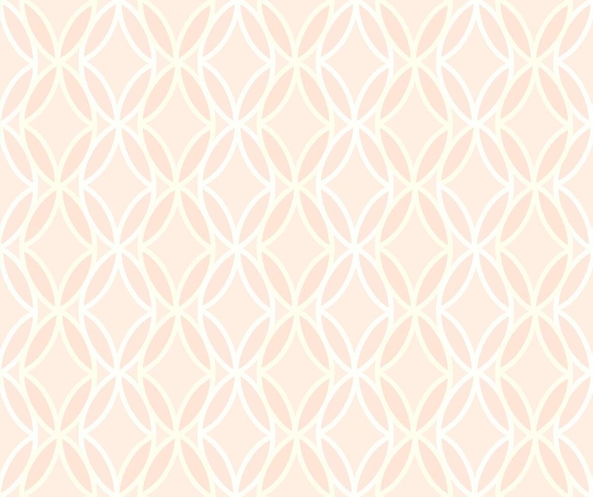 Seamless pattern with artistic floral ornamental lines. Flourish geometric minimal retro backdrop. Lines petals. Good for fabric, textile, wallpaper or package background design vector