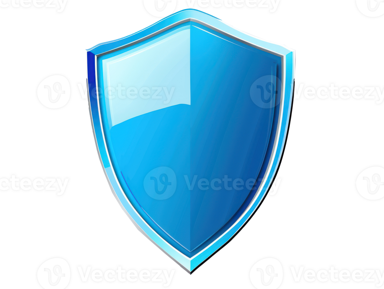 blue shield image on transparent background png
