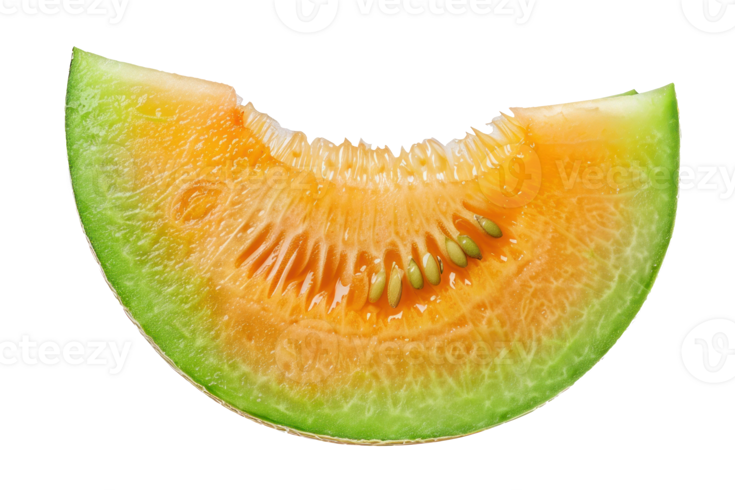a piece of melon on a transparent background png