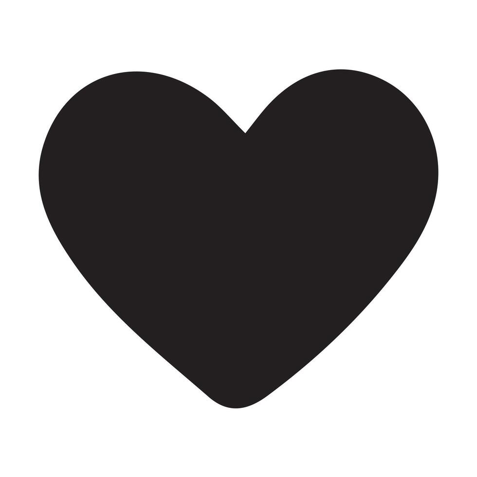 black love symbol silhouette set with white background vector