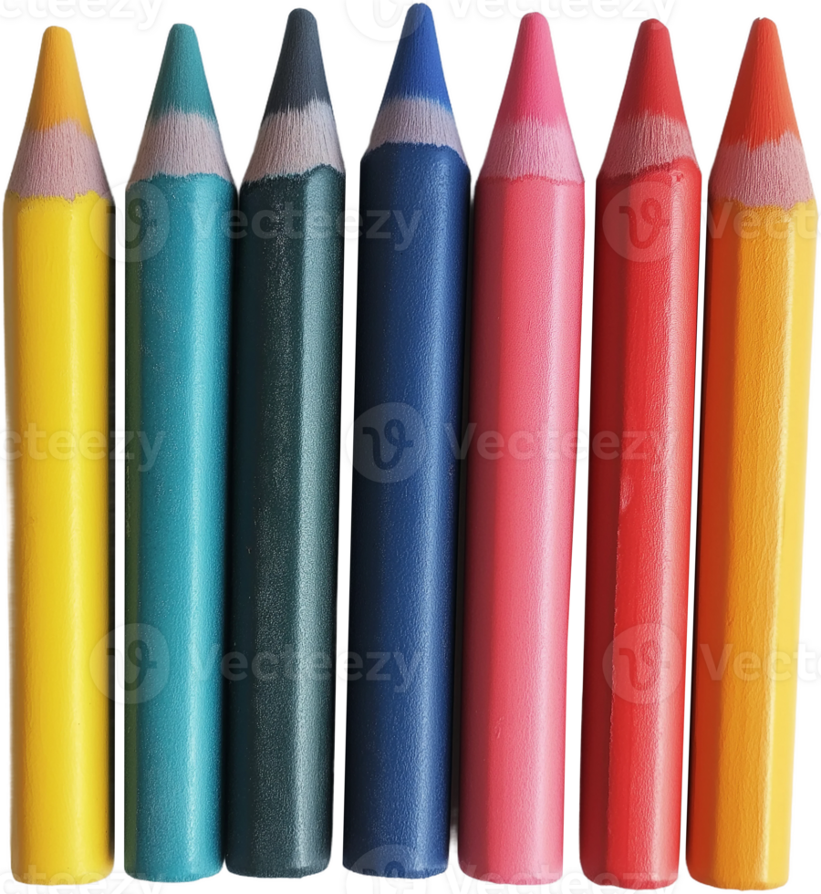 color pencils on transparent background png