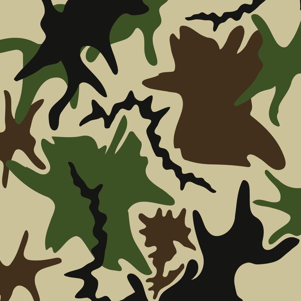 Military camouflage pattern suitable for outdoor style vector