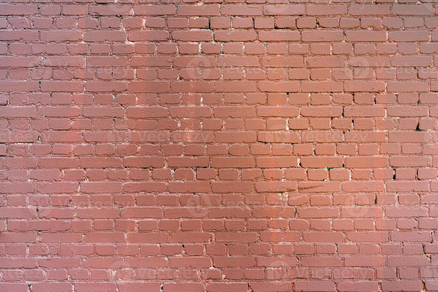 The background of the old red brick wall for design interior photo