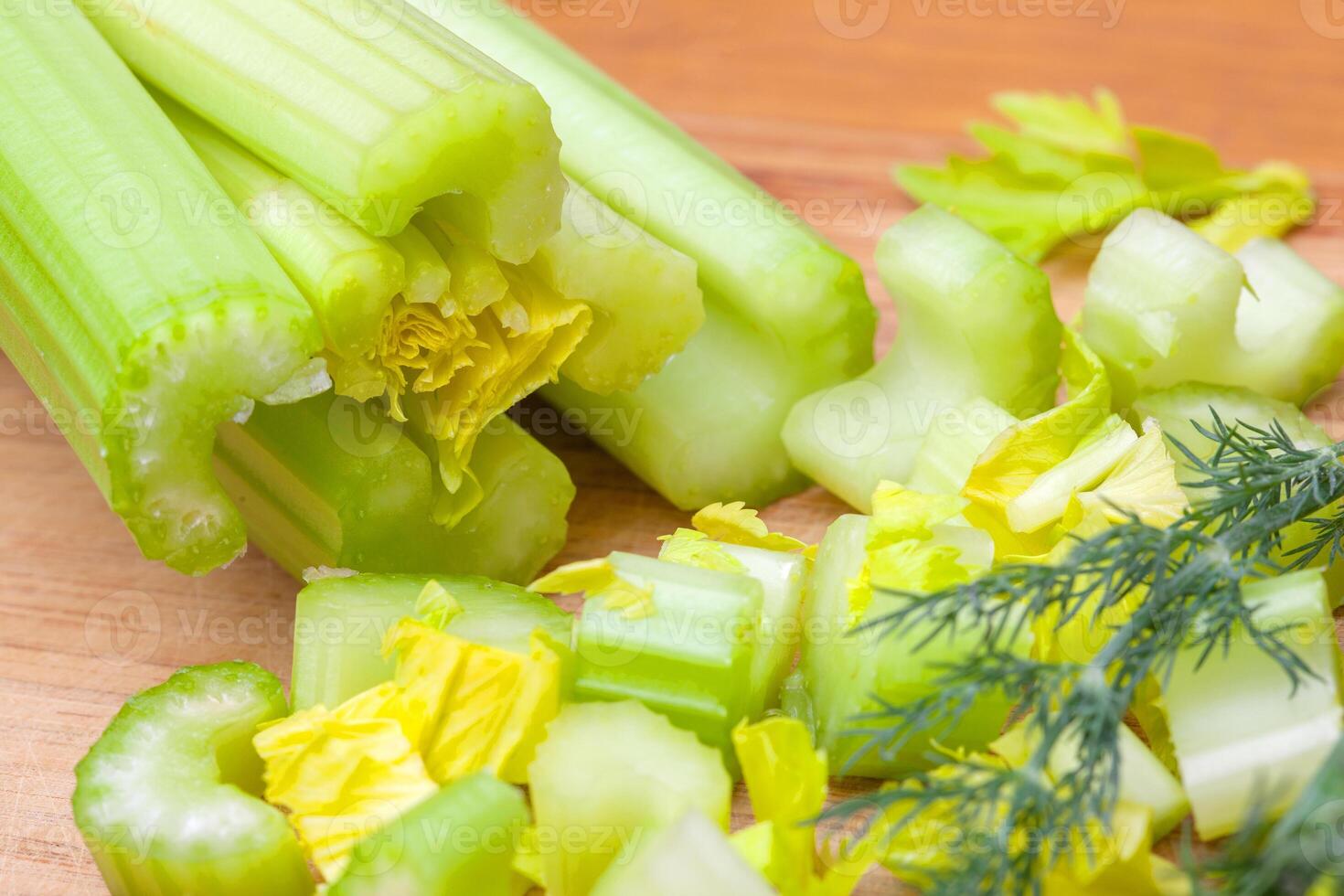 stalks of celery and fennel photo