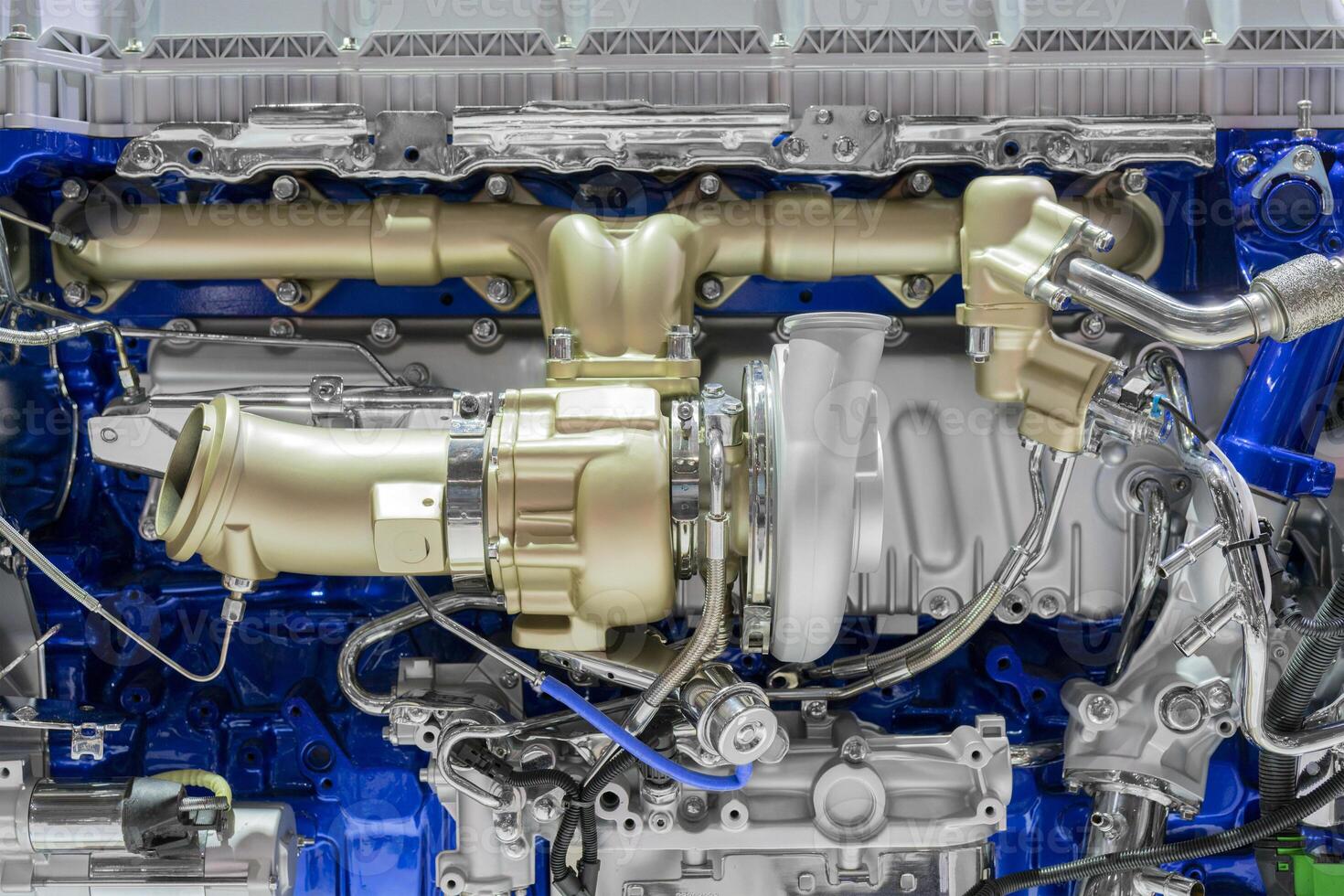 Diesel engine. Modern technologies for production of internal combustion engines. photo