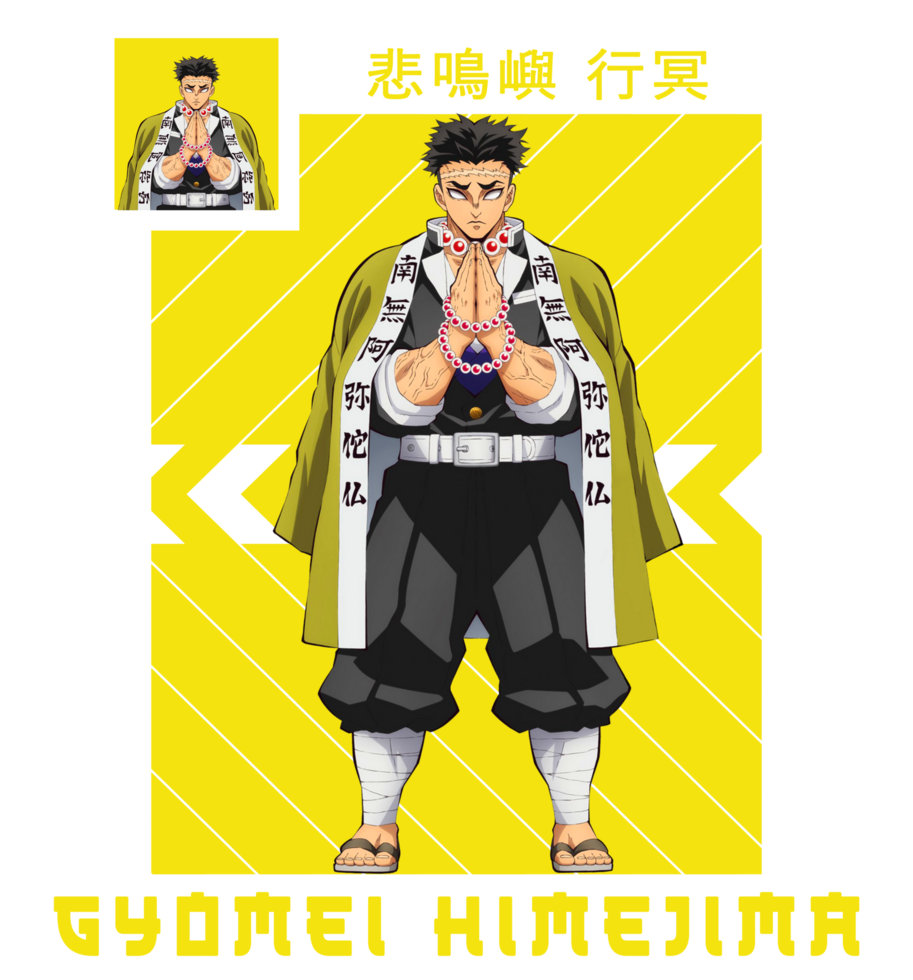 Gyomei Himejima Demon Slayer 48896060 PNG 