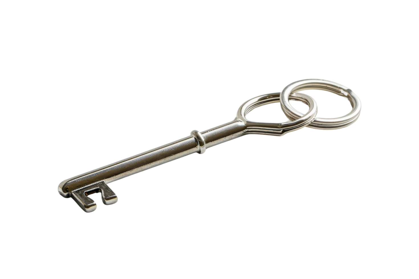 Silver Key with Ring png