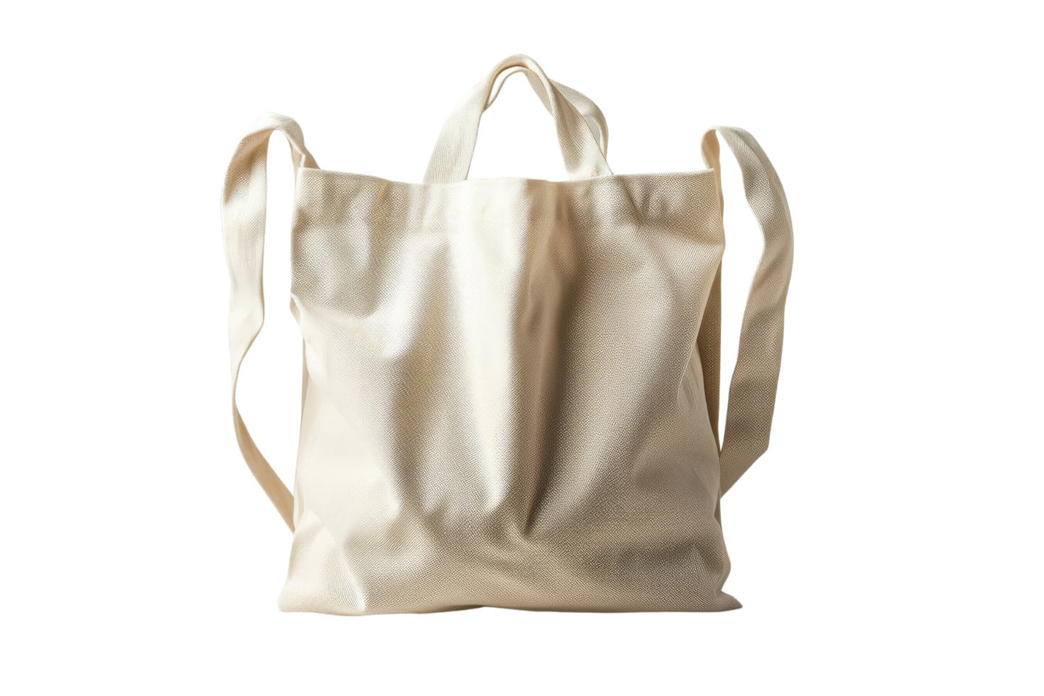 Beige Canvas Tote Bag Mockup png
