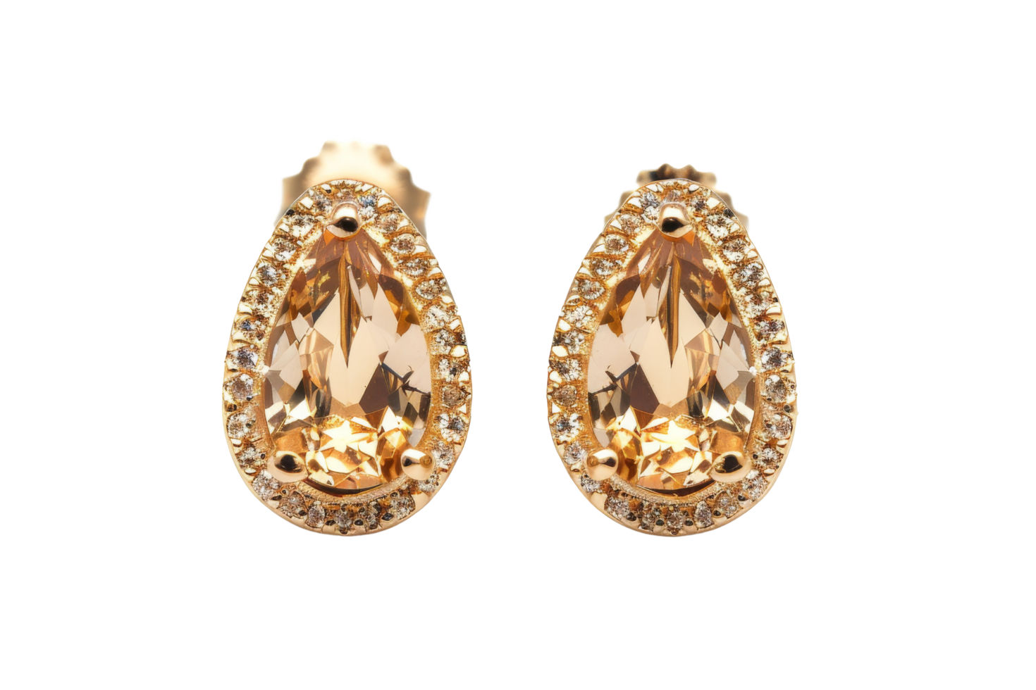 Gold Earrings with Topaz Gemstones 48897117 PNG Gold Earrings with Topaz Gemstones 48897117 PNG