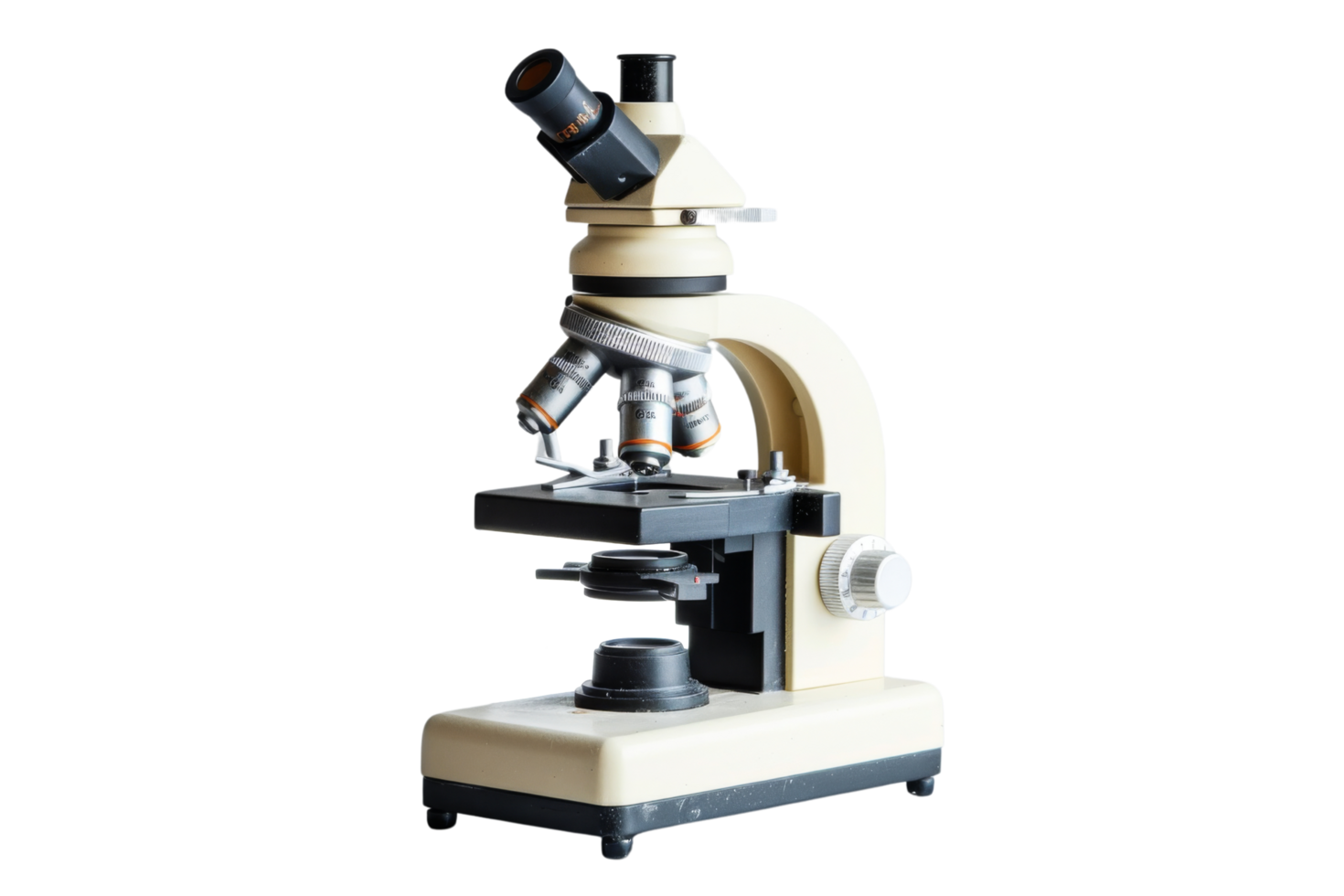 gros plan au microscope png