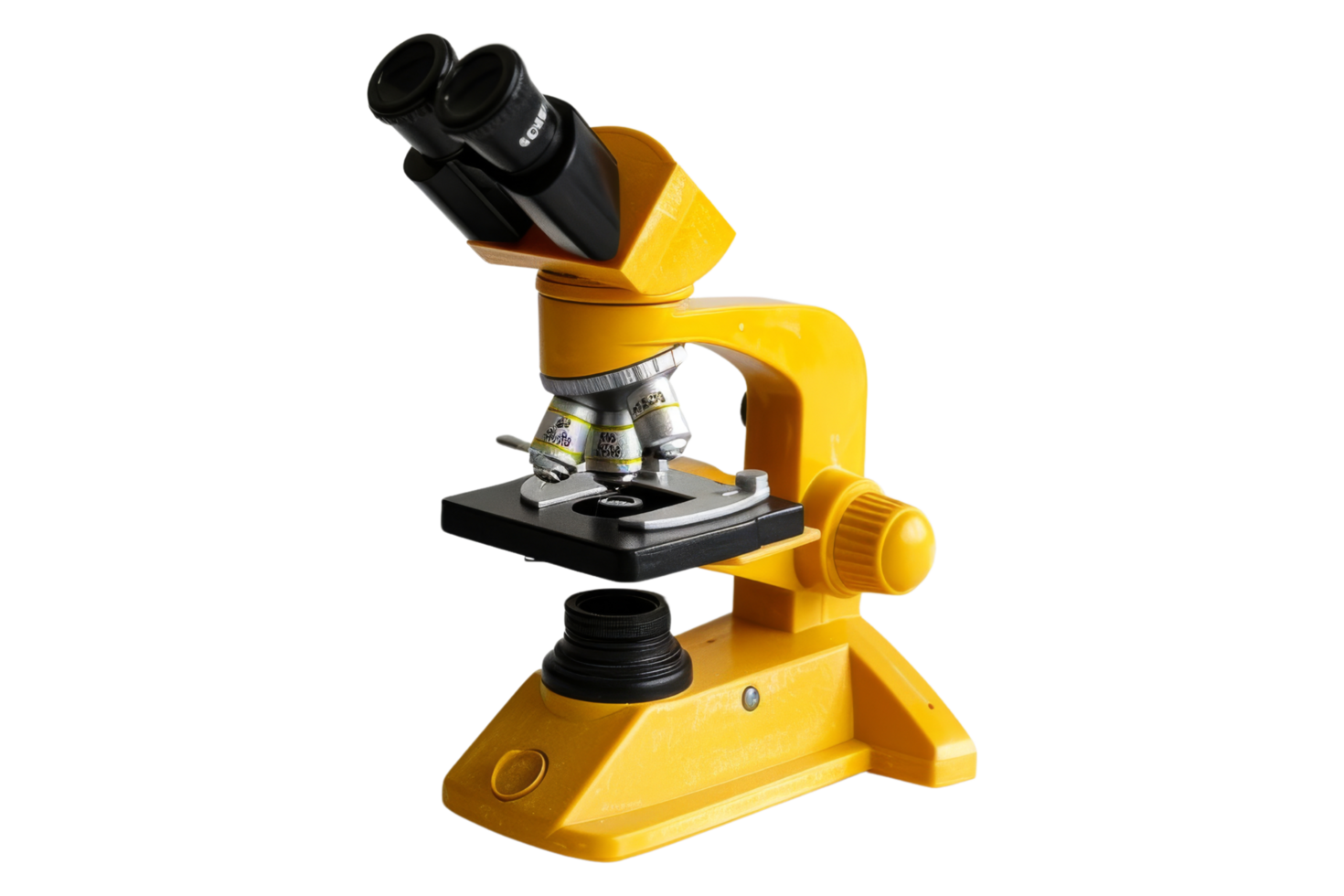 Yellow Microscope Isolated png