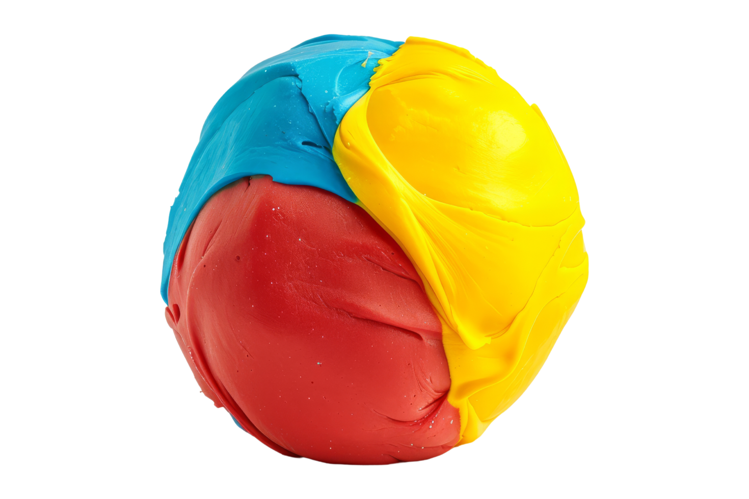 Abstract Colorful Play Dough Ball png