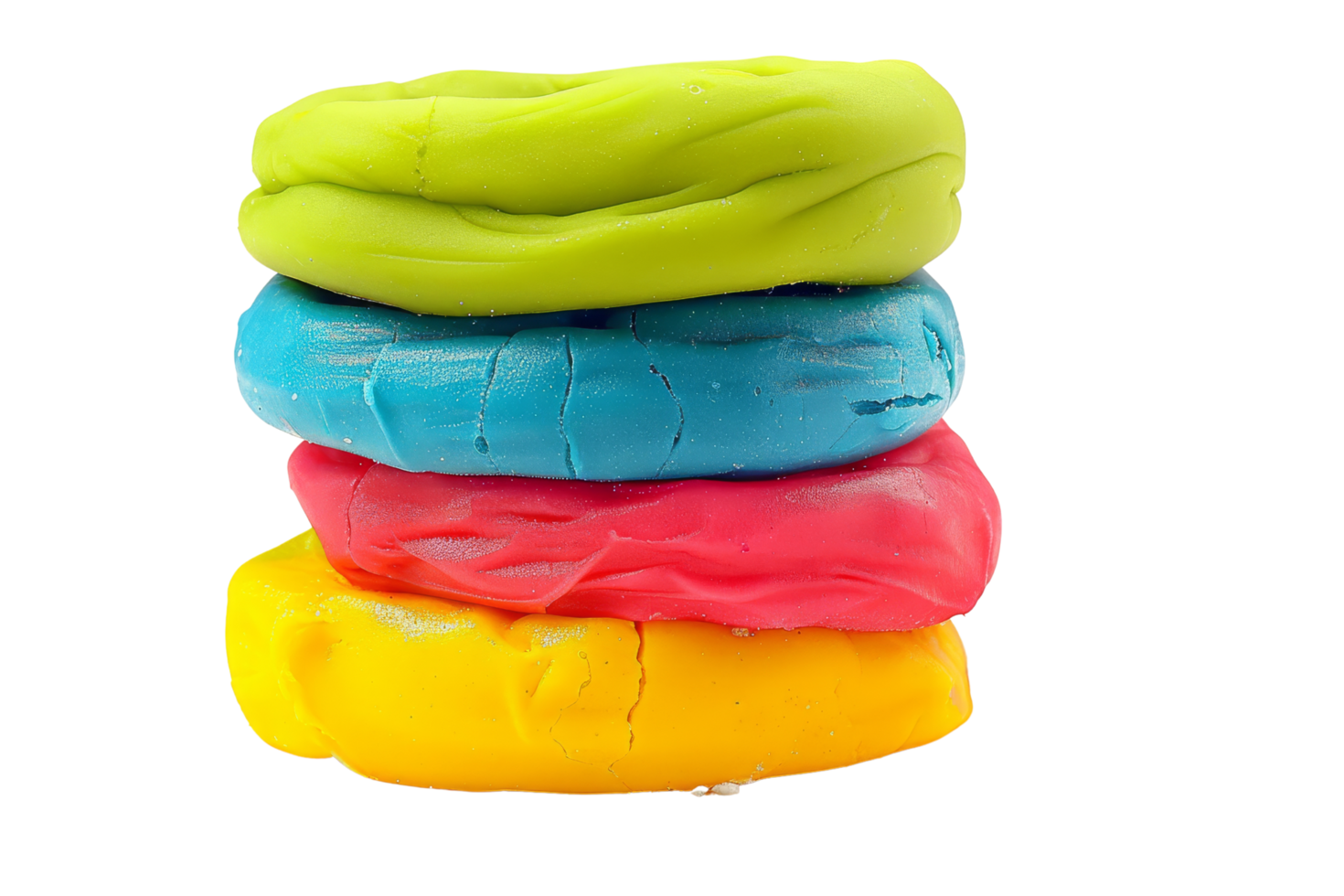 Stack of Colorful Playdough png