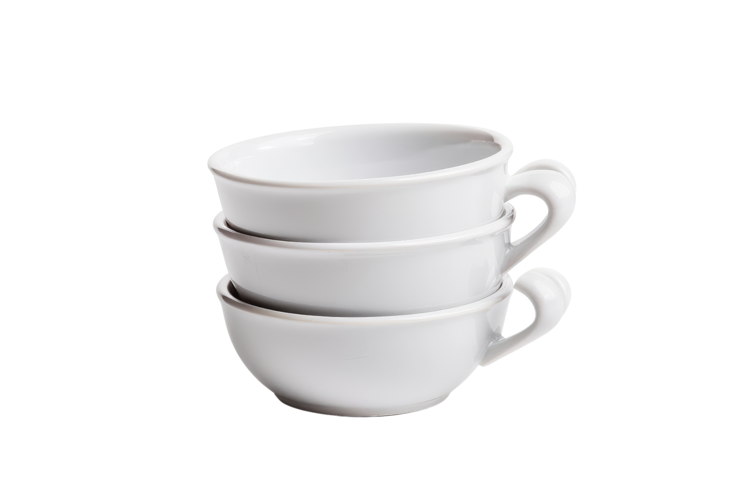 Stack of White Coffee Cups png