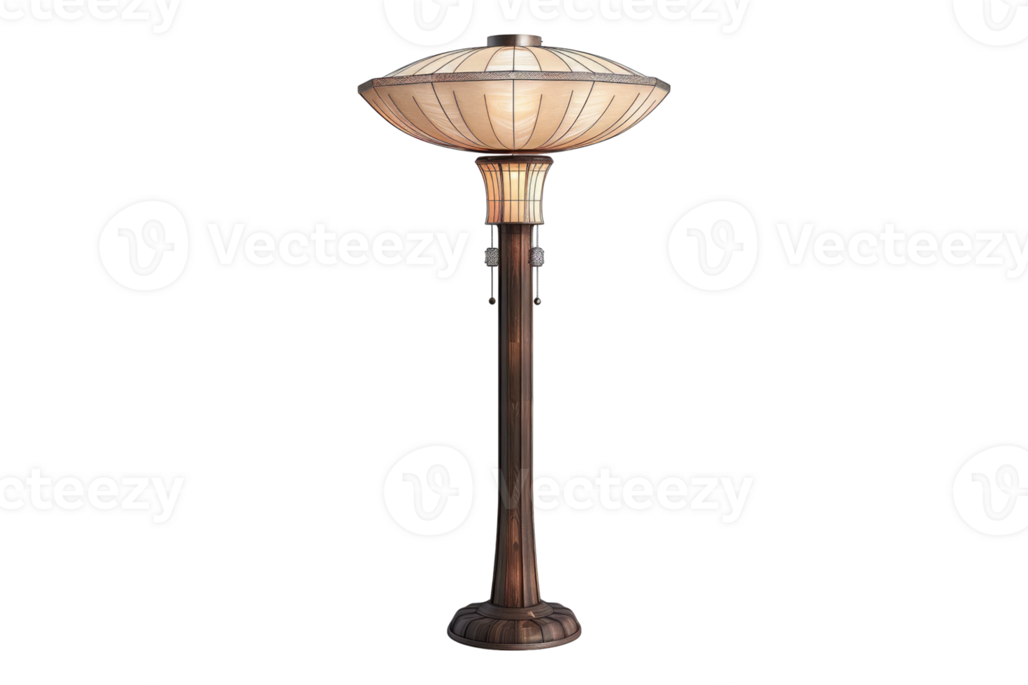 Floor lamp isolated on transparent background. png