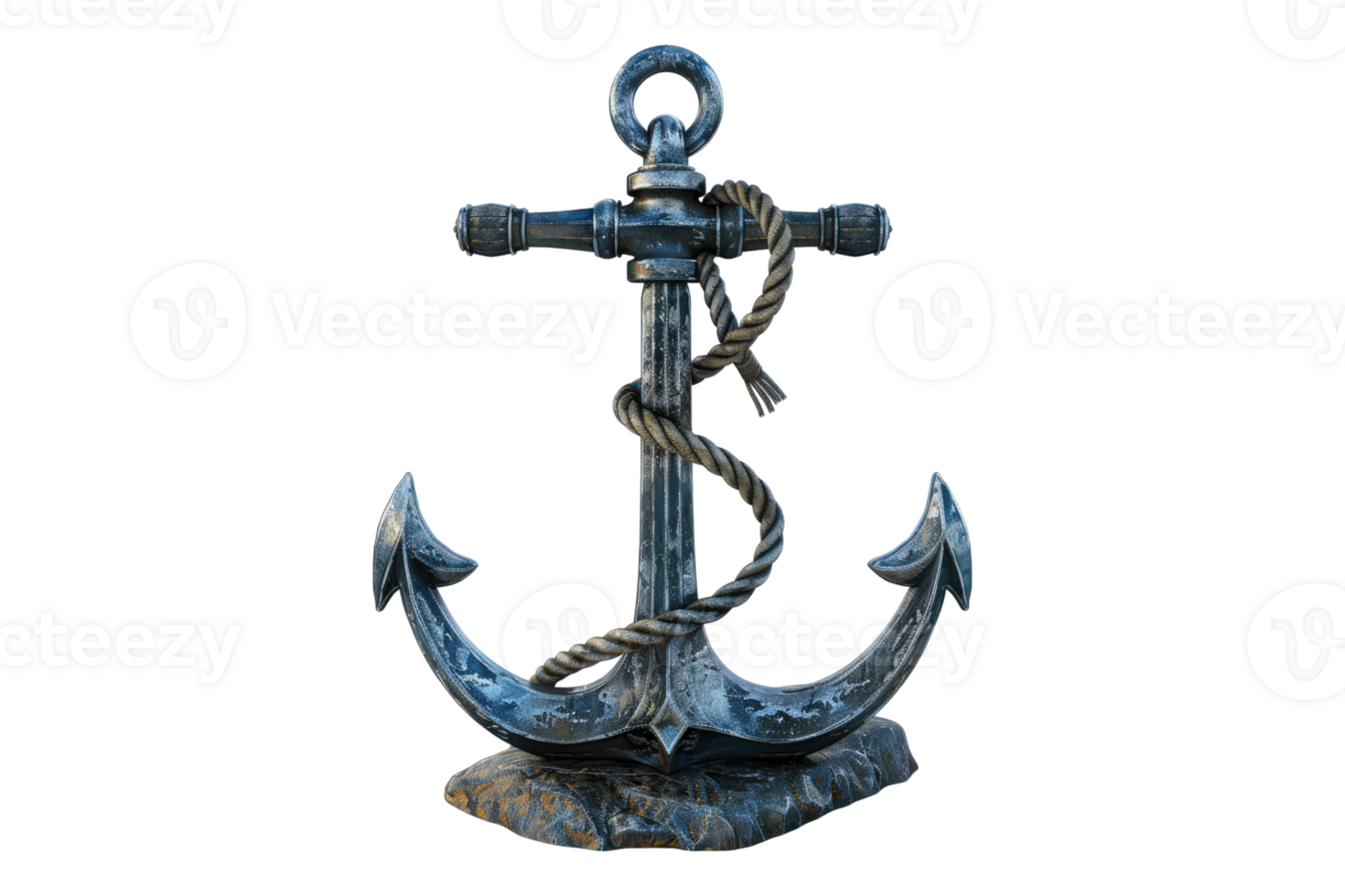 Ship anchor isolated on transparent background. png