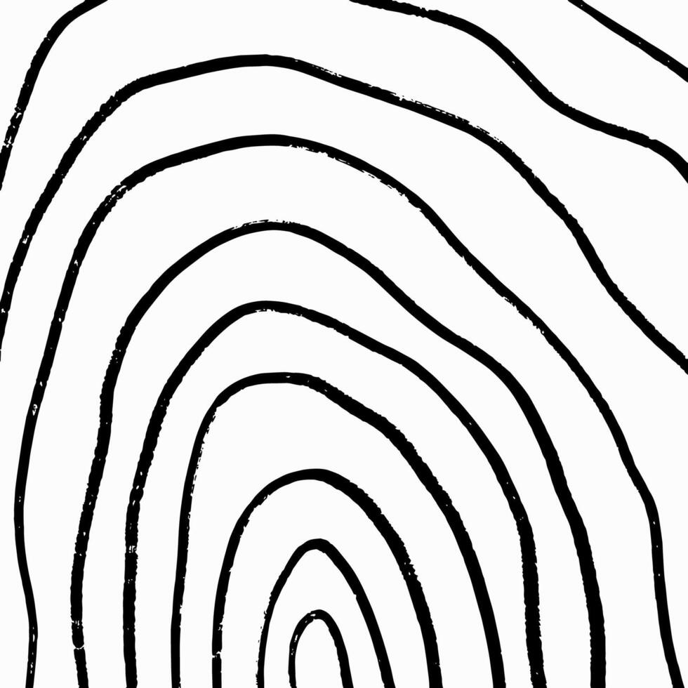 Square hand drawn pattern, curved pencil arcs on white background. Grunge doodle illustration, curved lines, scribble elements. vector