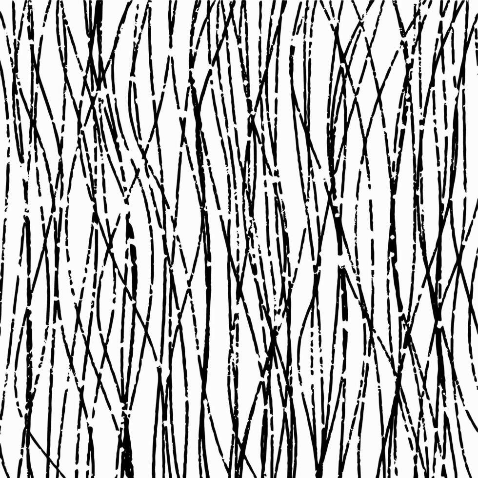 Square hand drawn pattern, pencil black vertical curve interlacing hatching on white background. Textured crosshatch, scribbles, strokes and lines, sketch. vector