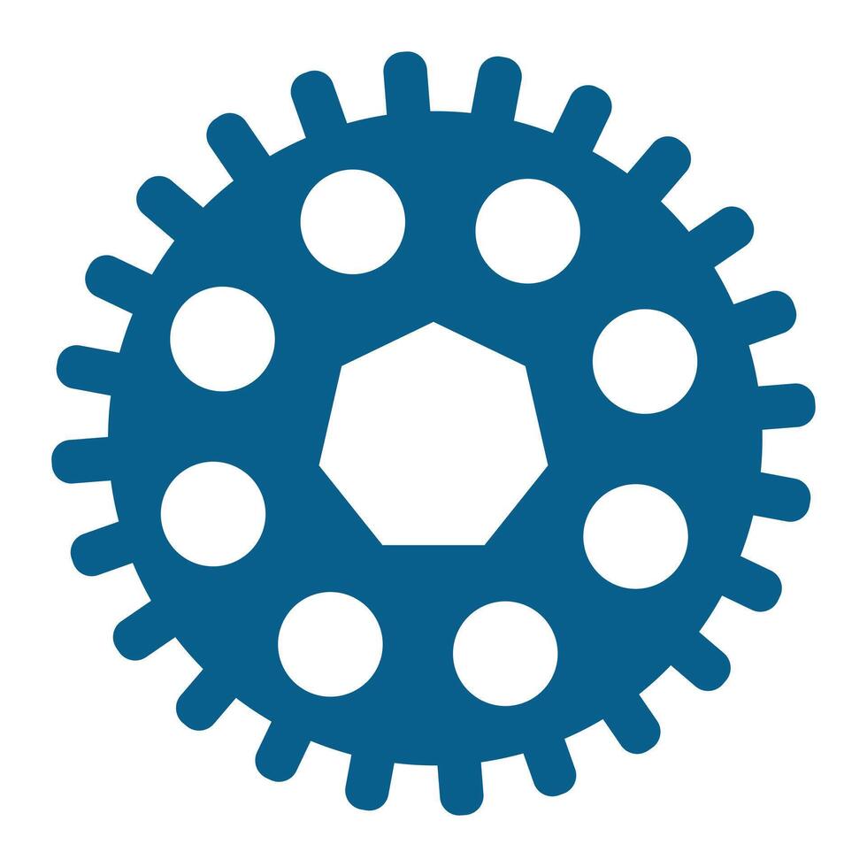 gear icon isolated on white background vector