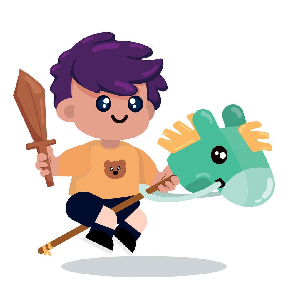 Boy cartoon character vector