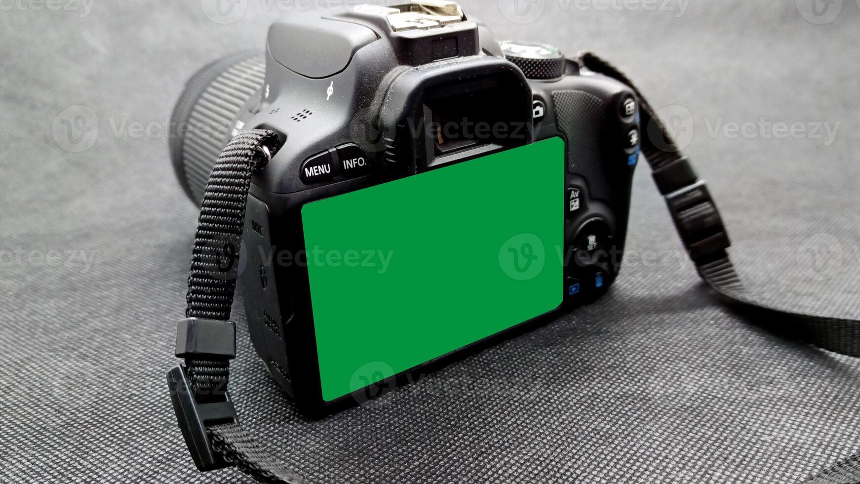 Close up view camera isolated photo