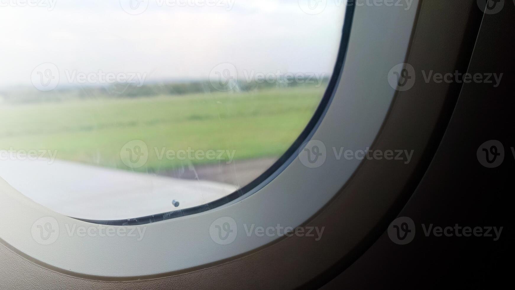 The view outside the plane if you look from the window photo