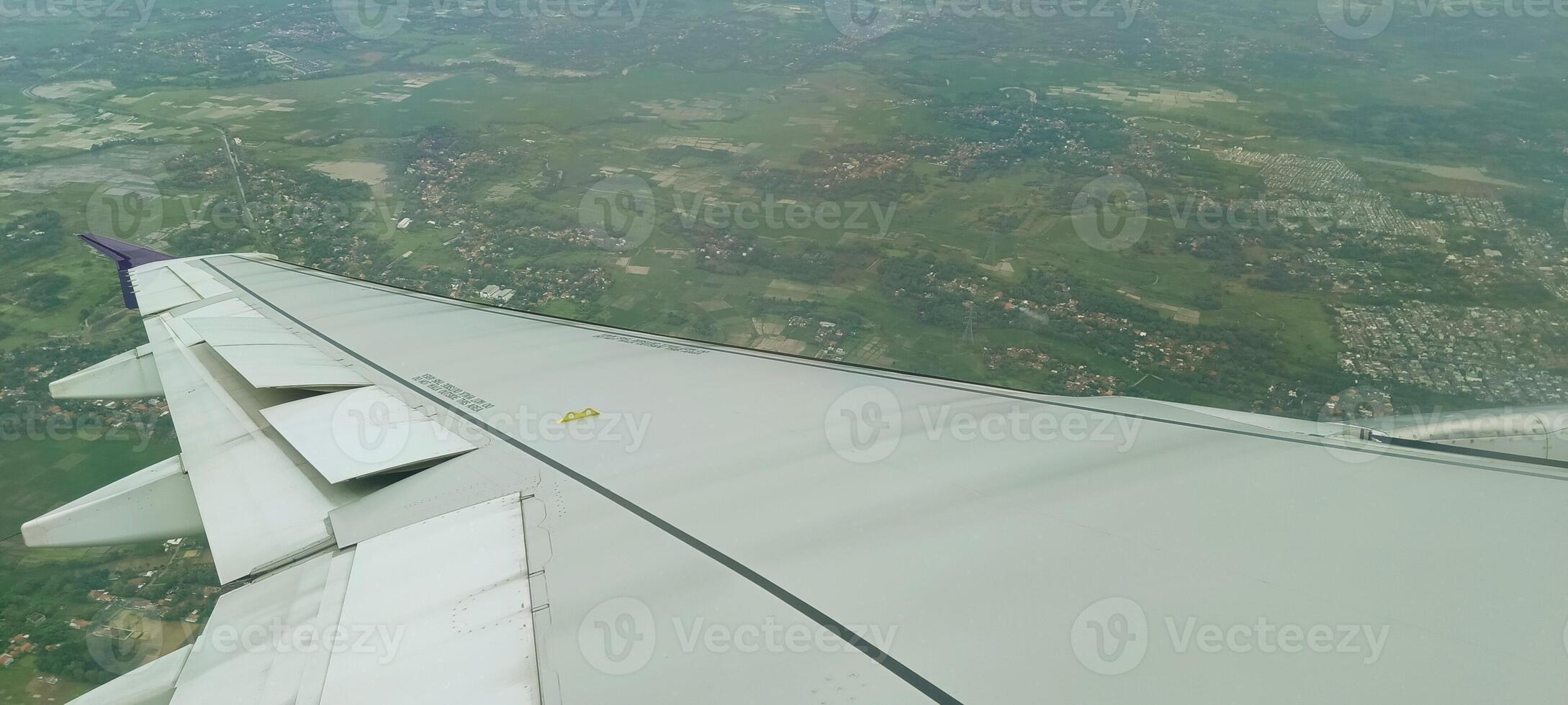 The view outside the plane if you look from the window photo
