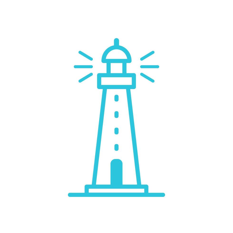 Lighthouse icon, Isolated on white background. From blue icon set. vector
