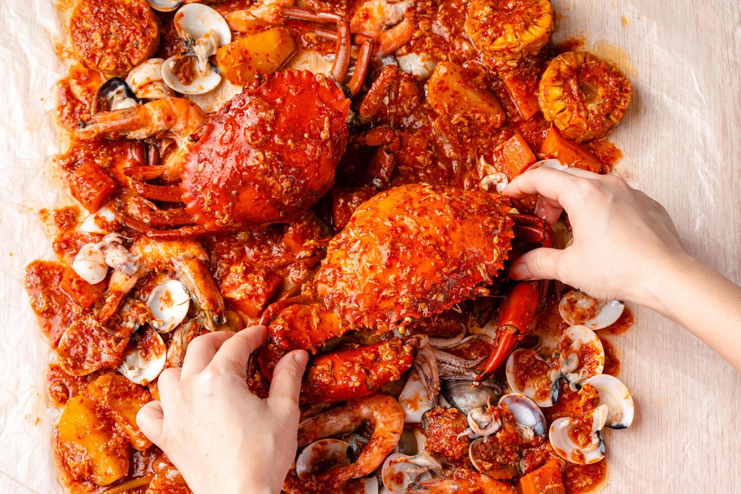 Kepiting Saus Padang photo