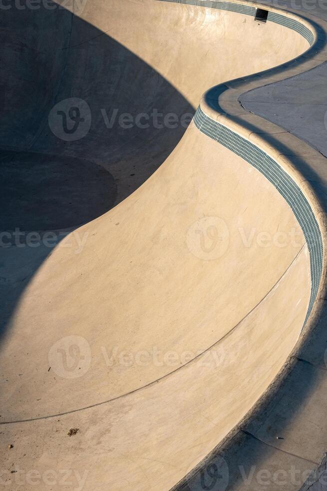 detail of a skateboarding rink, skate board concept photo