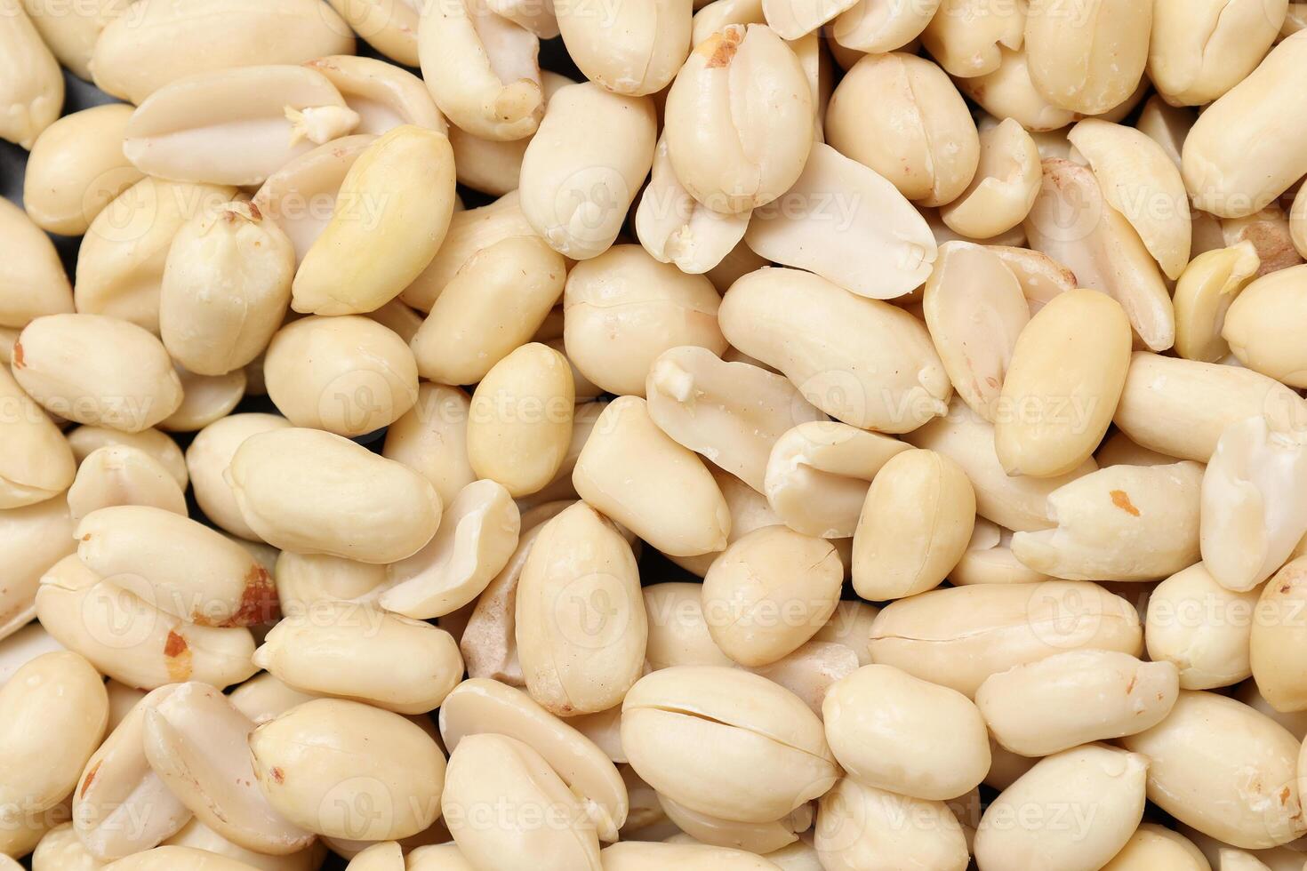 Top view of peanut nut pattern texture background photo