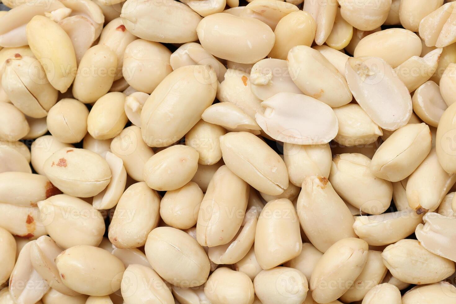 Top view of peanut nut pattern texture background photo