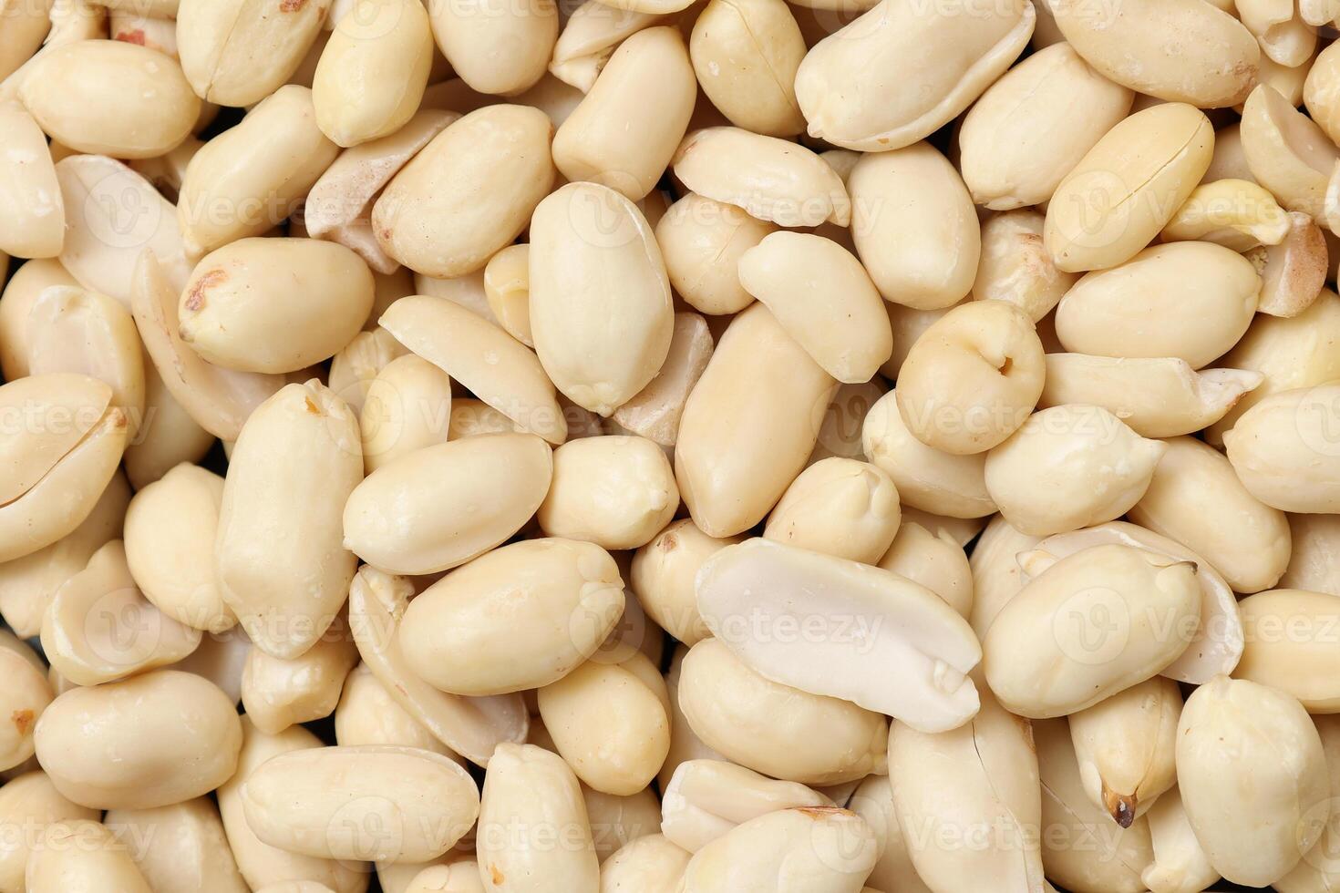 Top view of peanut nut pattern texture background photo
