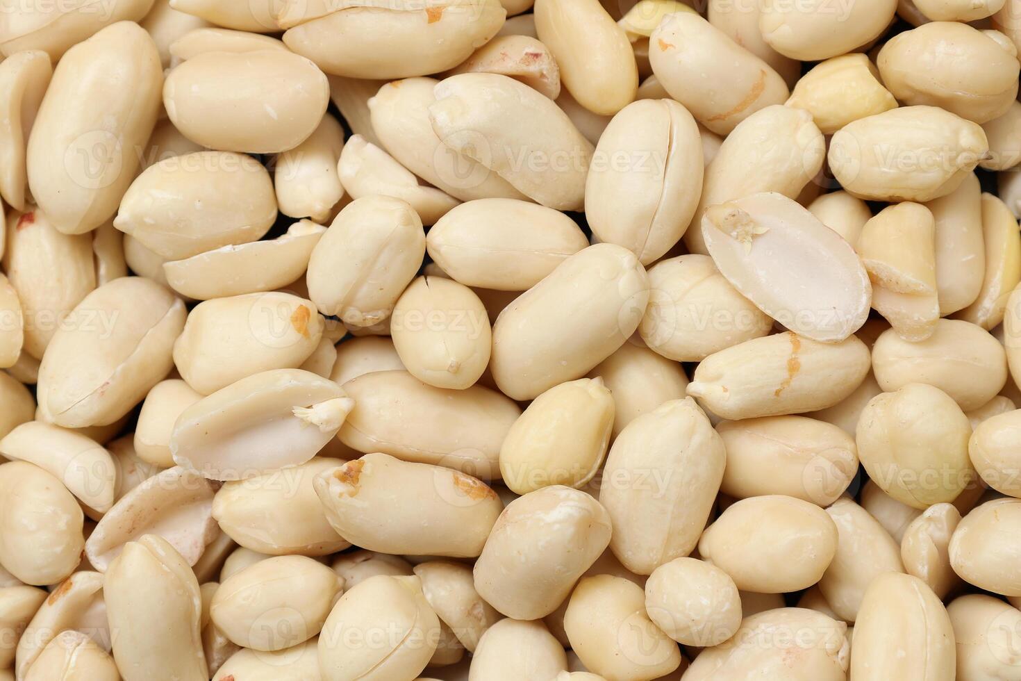 Top view of peanut nut pattern texture background photo