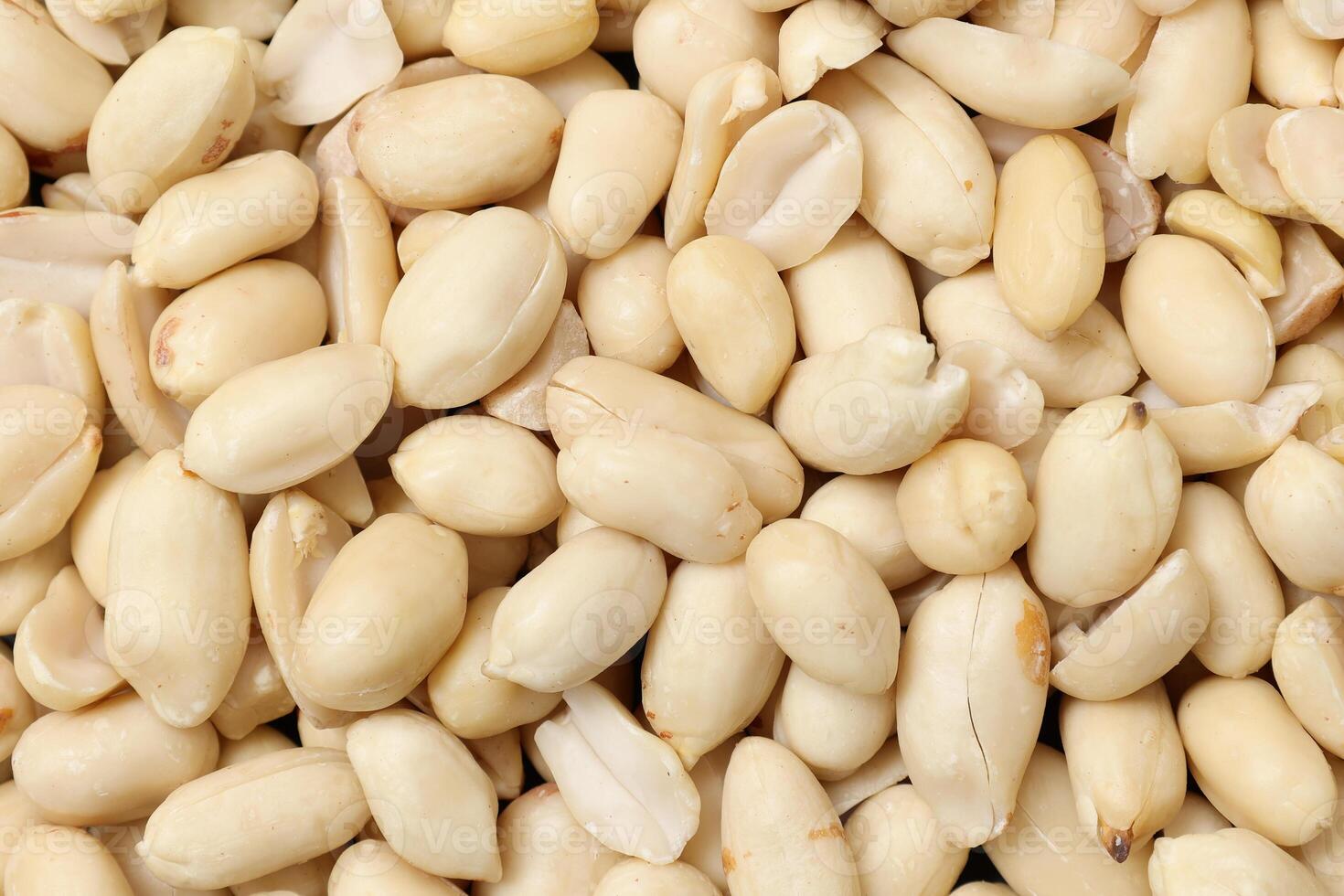 Top view of peanut nut pattern texture background photo