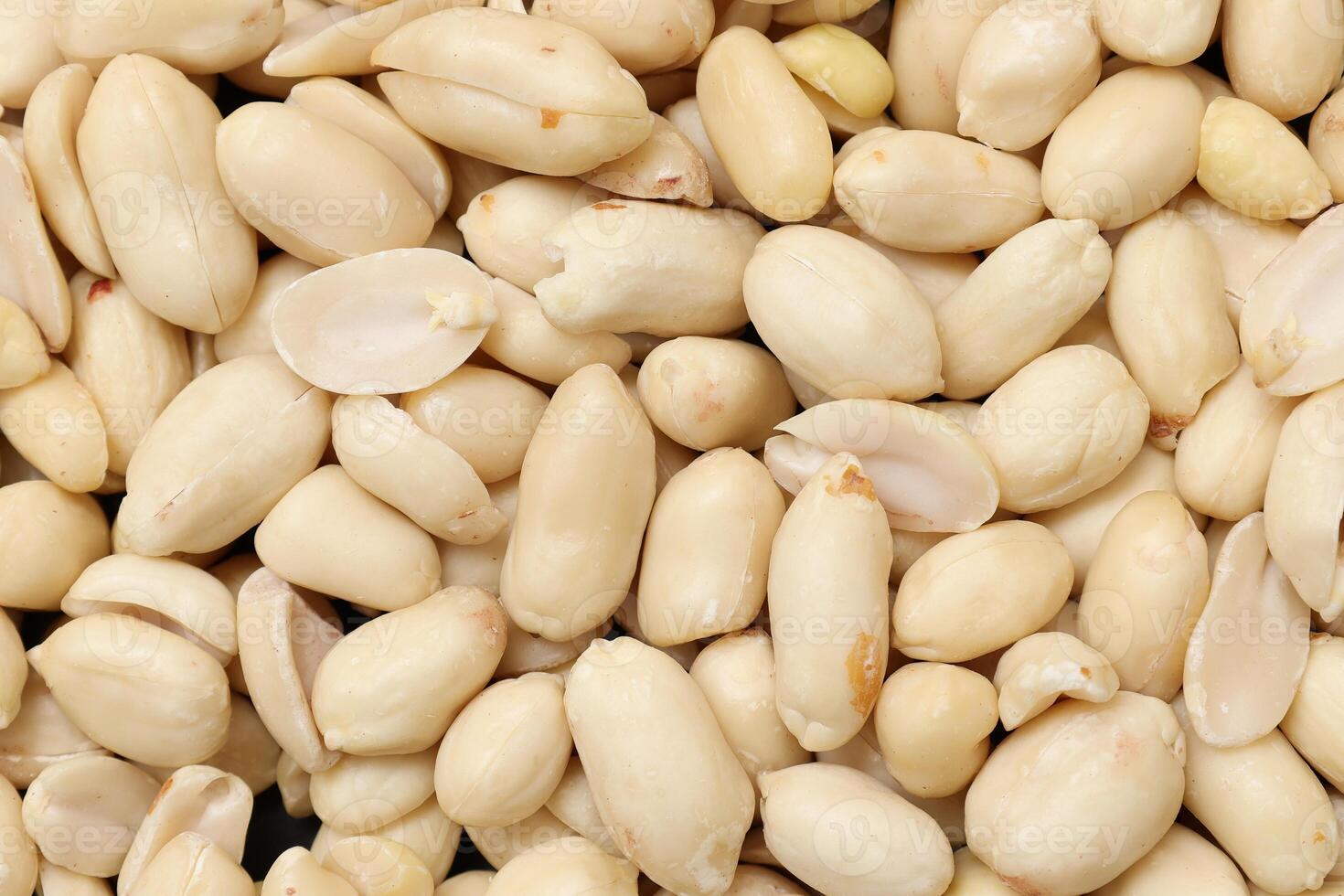 Top view of peanut nut pattern texture background photo